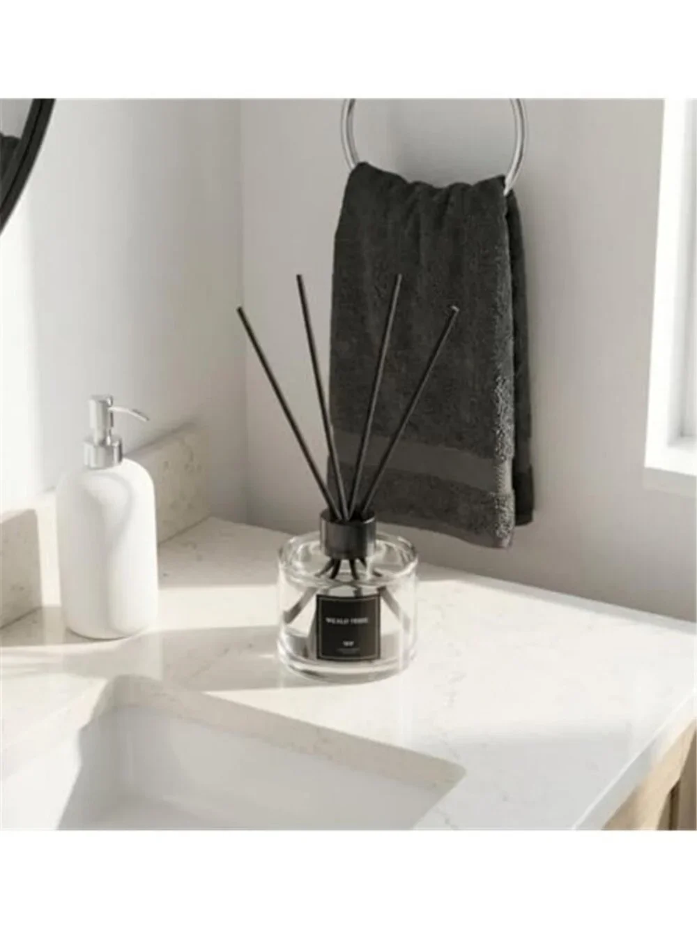 Reed Diffuser Set of 3 for Bathroom Air Fresheners, Oil Diffuser Sticks